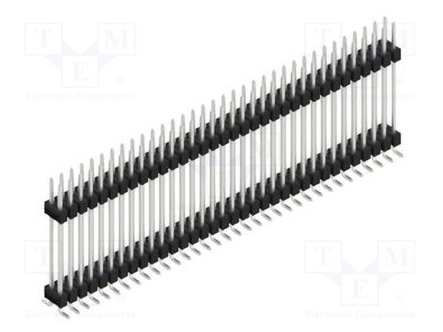Connector: pin strips; pin header; male; PIN: 68; 2.54mm; SMT; 2x34