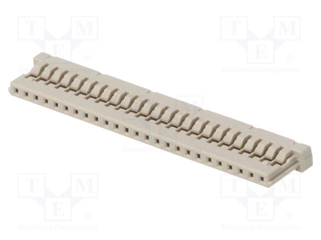 Plug; wire-board; female; DF14; 1.25mm; PIN: 25; w/o contacts