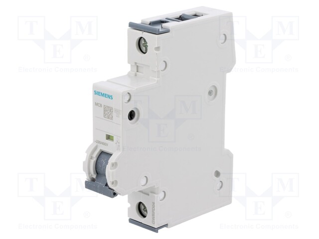 Circuit Breaker, MCB, 5SY6, 1P, 6 kA, 400 V, 1 A