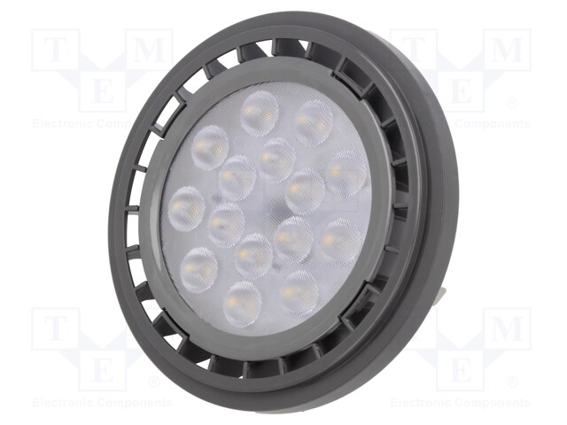 LED lamp; neutral white; G53; 12VDC; 1250lm; 12.5W; 40°; 4000K