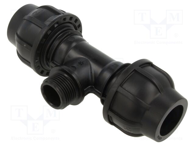 Splice terminal: clamping; for PE pipes; Plast; Medium: water