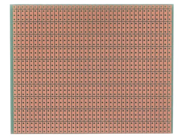 Board: universal; eurocard,single sided,prototyping; W: 100mm