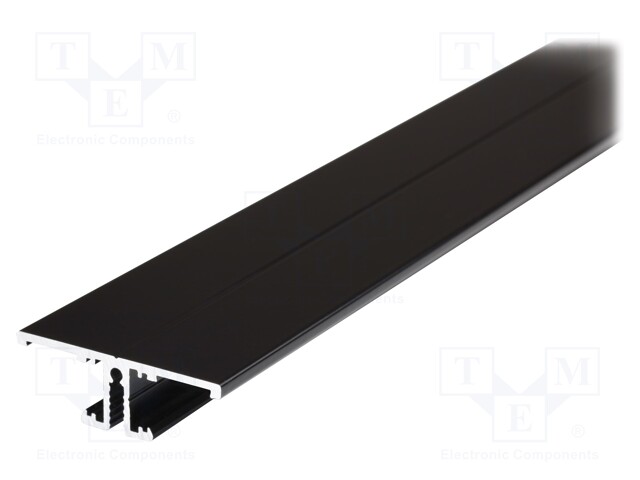 Profiles for LED modules; surface; black; L: 1m; aluminium