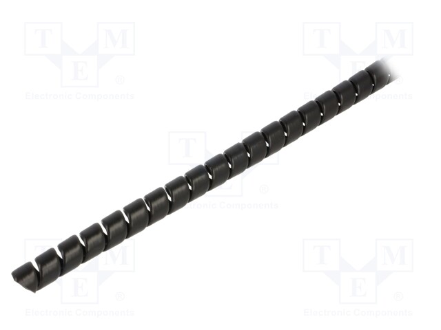 Spiral wrapping; ØBundle : 13mm; polypropylene; black; L: 1m
