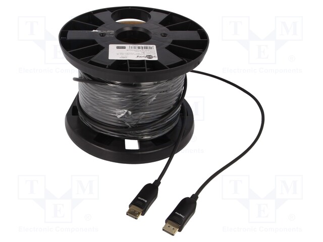 Cable; DisplayPort 1.4,HDCP 2.2,optical; 50m; black
