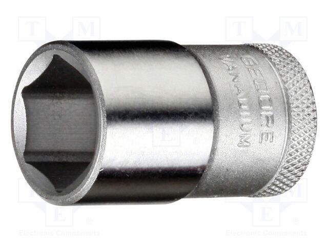 Socket; 6-angles,socket spanner; 9mm; 1/2"; Chrom-vanadium steel