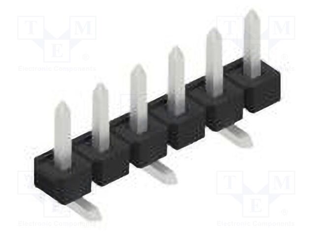Connector: pin strips; pin header; male; PIN: 6; 2.54mm; SMT; 1x6