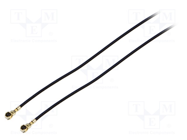 Cable: coaxial; U.FL,both sides; female; angled 90°; female; 0.2m