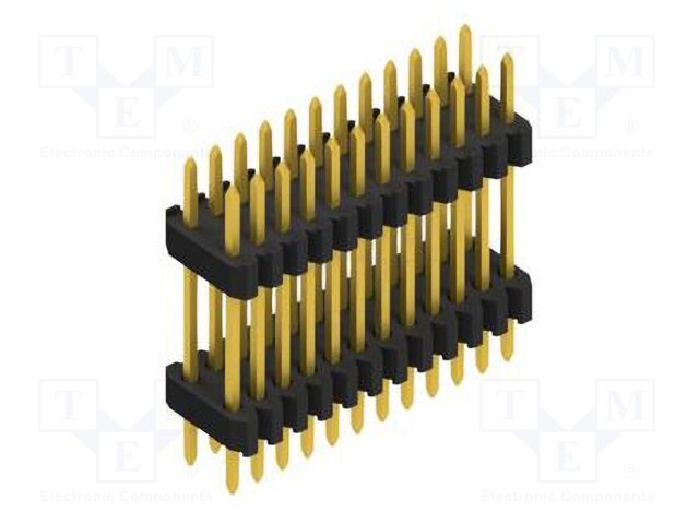 Connector: pin strips; pin header; male; PIN: 24; 1.27mm; THT; 2x12