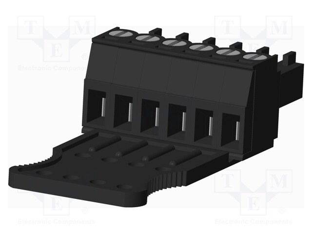 Connector: pluggable terminal block; plug; female; straight; 300V