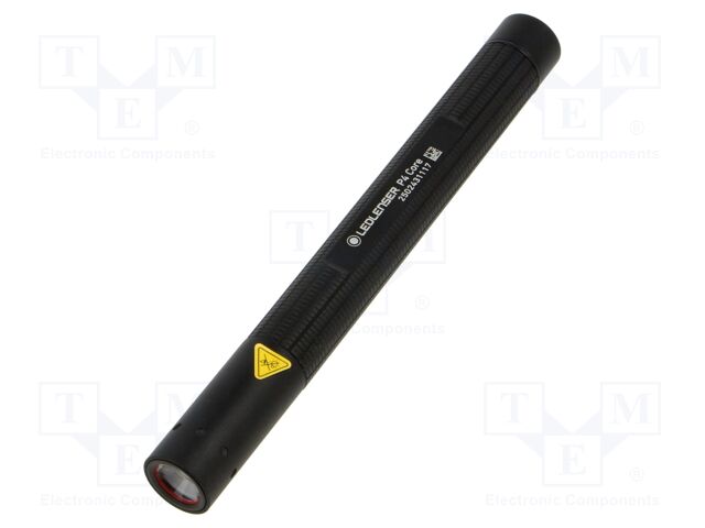 Torch: LED; luminous flux adjustment; 20h; L: 146mm; Ø: 15mm; black