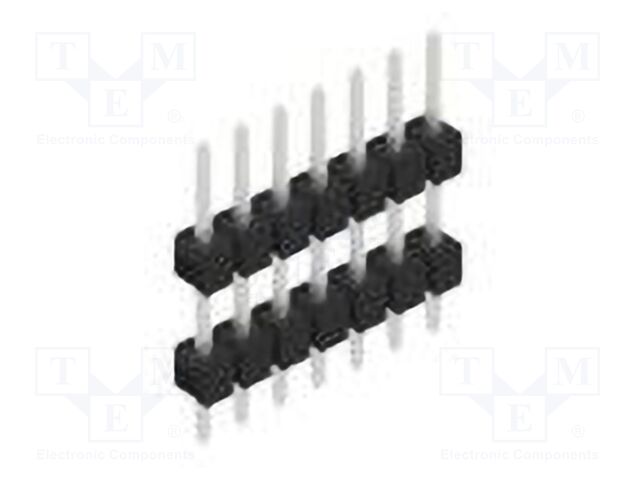 Connector: pin strips; pin header; male; PIN: 7; 2.54mm; THT; 1x7