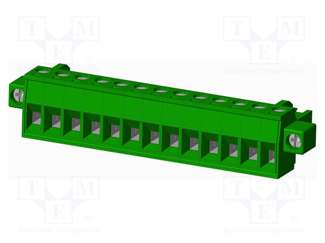 Connector: pluggable terminal block; plug; female; straight; 12A