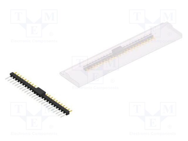 Connector: pin strips; pin header; male; PIN: 24; 2.54mm; SMT; 1x24