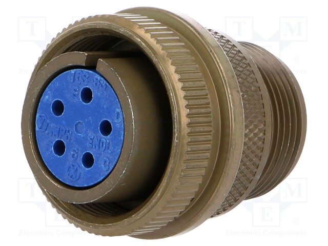 Connector: circular; Series: 97; plug; female; PIN: 5; silver plated
