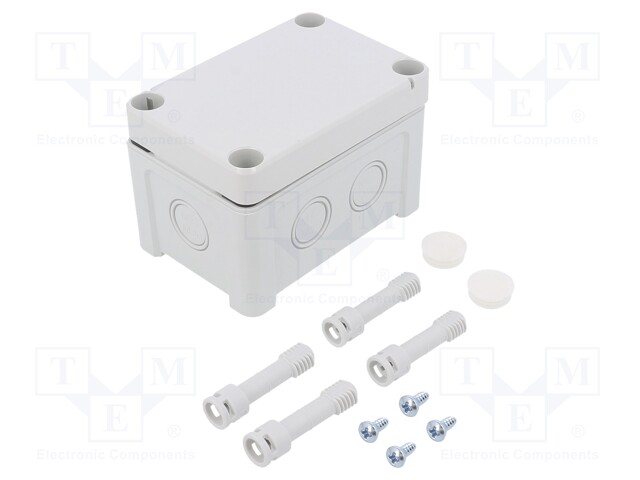 Enclosure: junction box; X: 65mm; Y: 95mm; Z: 60mm; wall mount; ABS