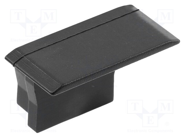 Cap for LED profiles; black; 10pcs.