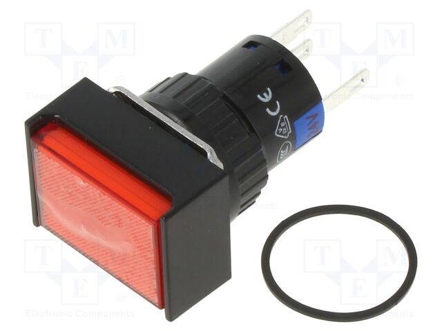 Switch: push-button; SPDT; 0.5A/220VAC; 0.1A/220VDC; ON-(ON); IP40