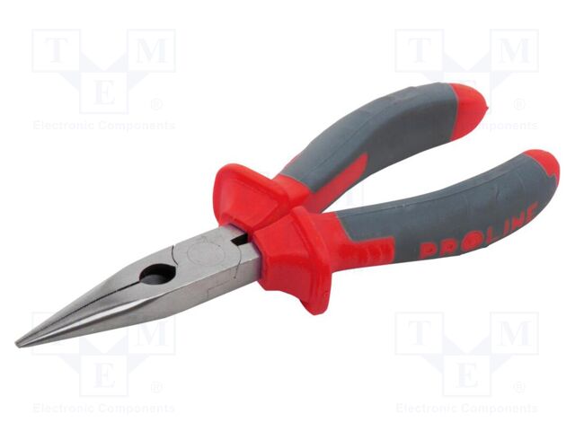 Pliers; half-rounded nose; 160mm