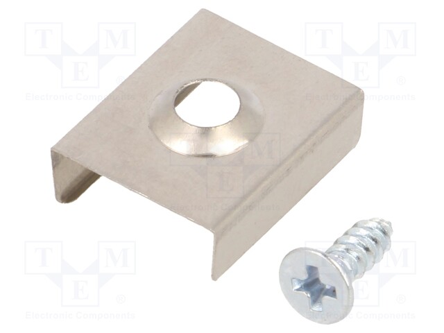 Flexible mounting plate Z; natural; stainless steel