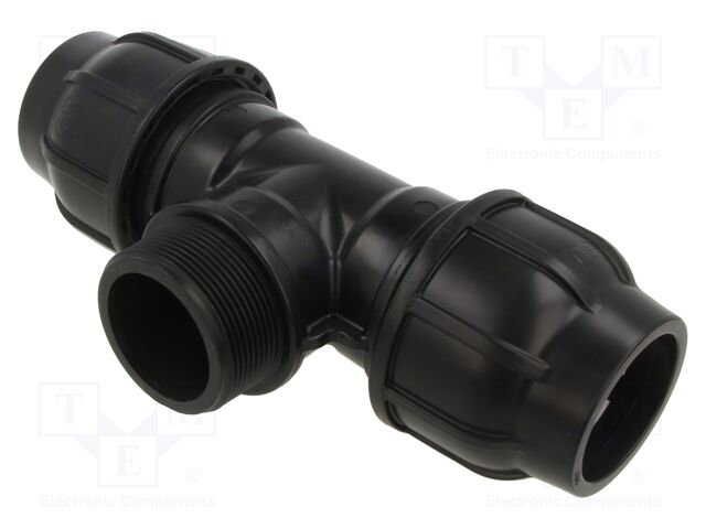 Splice terminal: clamping; for PE pipes; Plast; Medium: water