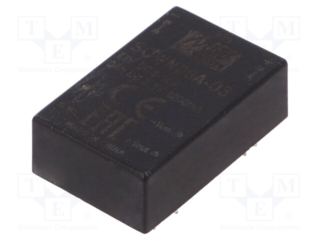 Converter: DC/DC; 6W; Uin: 9÷18V; 3.3VDC; Iout: 1200mA; DIP24; 12.5g
