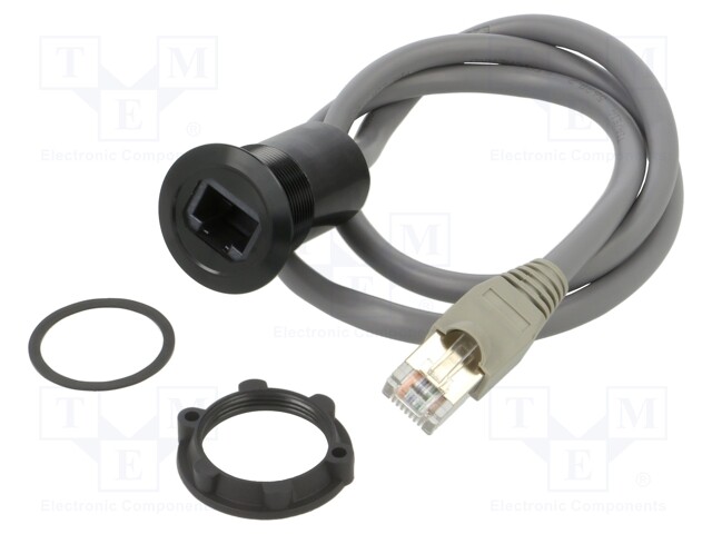 Adapter cable; 0.6m; for panel mounting,rear side nut