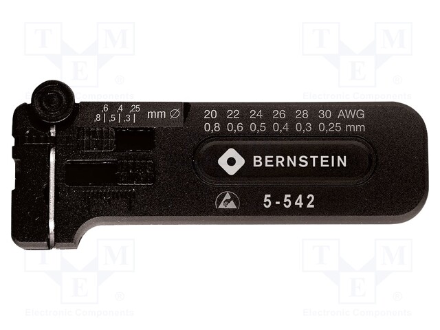 Stripping tool; Øcable: 0.25÷0.8mm; Wire: round