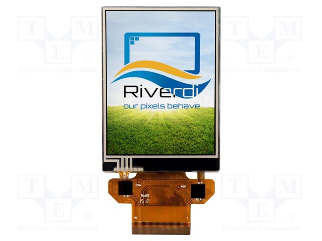 Display: TFT; 2.8"; 240x320; Illumin: LED; Dim: 50.2x69.3x4mm