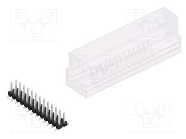 Connector: pin strips; pin header; male; PIN: 26; 2.54mm; SMT; 2x13