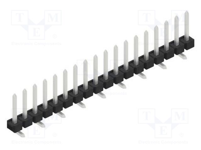 Connector: pin strips; pin header; male; PIN: 18; 2.54mm; SMT; 1x18