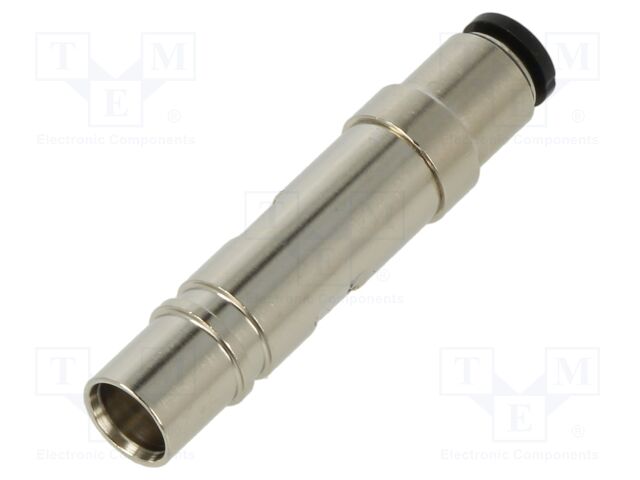 Contact; female; brass; nickel plated; CX; pipe OD Ø4mm; straight