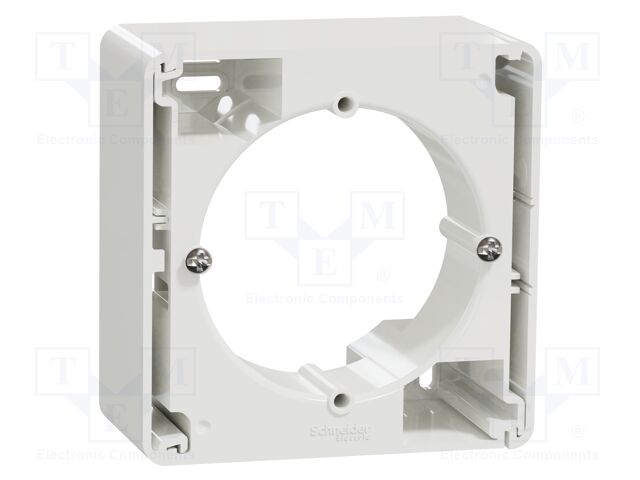 Surface box; IP20; for wall mounting; white; Illumin: none