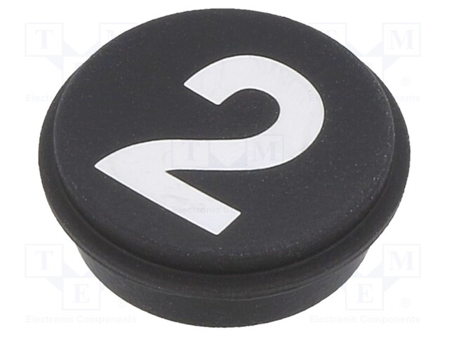 Button; Ø21mm; Pushbutton: round; black; 09