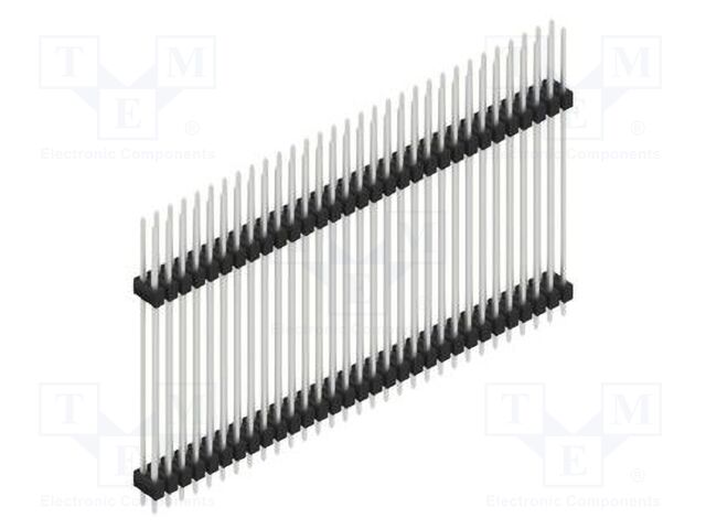 Connector: pin strips; pin header; male; PIN: 62; 2.54mm; THT; 2x31
