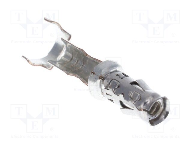 Connector: circular; socket; female; PIN: 1; crimped; gold-plated