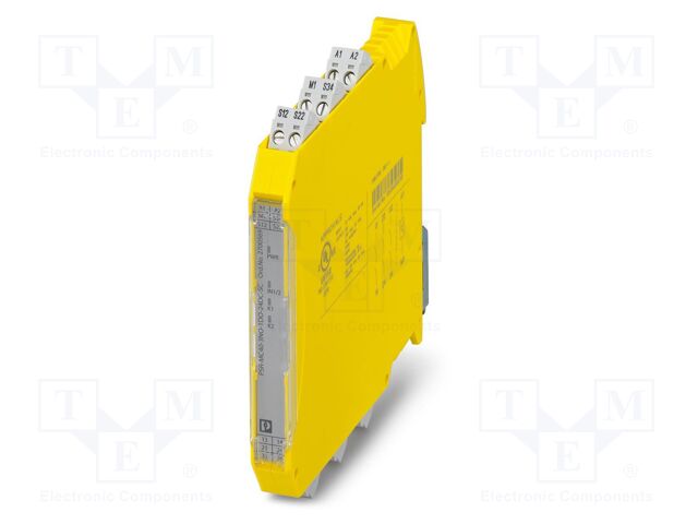 Safety Relay, 24 VDC, PSR-MC40 Series, DIN Rail, 6 A, Screw