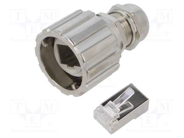 Steckverbinder-Set Cat. 5e Kunststoff Kunststoff Metall meta