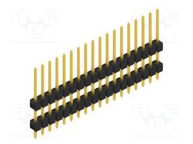 Connector: pin strips; pin header; male; PIN: 18; 2.54mm; THT; 1x18