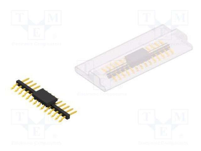 Connector: pin strips; pin header; male; PIN: 14; 2mm; SMT; 1x14