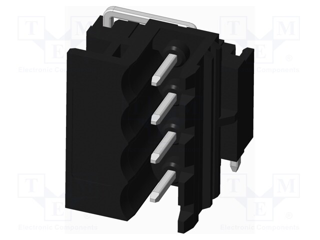 Connector: pluggable terminal block; socket; male; side,angled