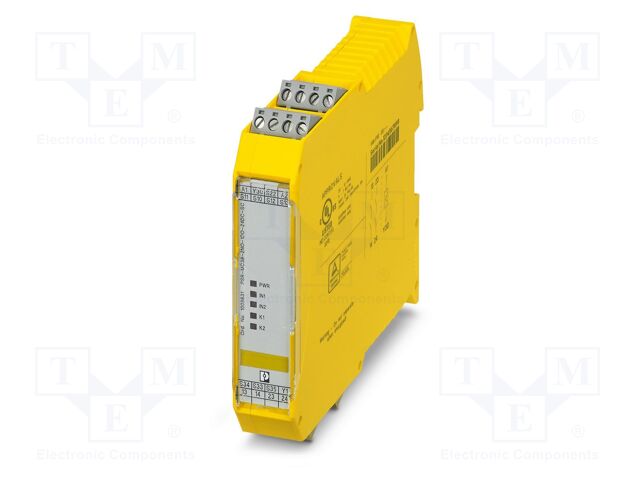 Module: safety relay; 24VDC; IN: 4; for DIN rail mounting; IP20