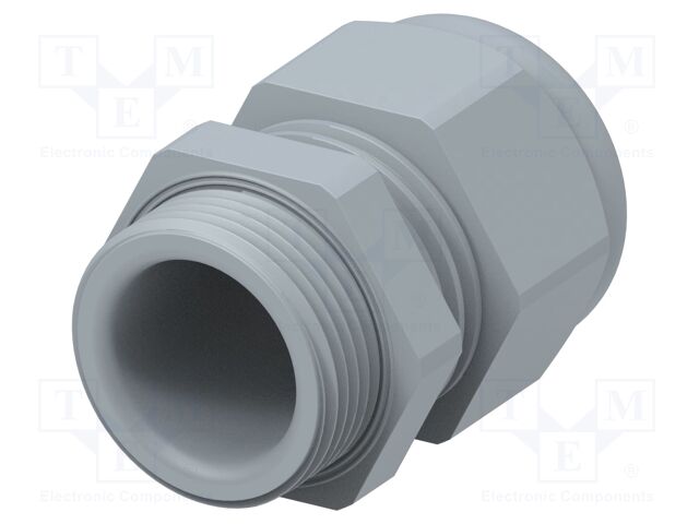 Cable gland; without nut; M25; 1.5; IP68; Mat: polyamide; grey