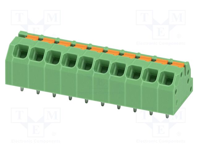 Connector: PCB terminal block; terminal; SPTAF 1; 16A; 320V; green