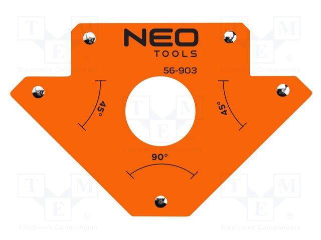 Try square; 122x190x25mm; Kind: welding; magnetic; 35kg