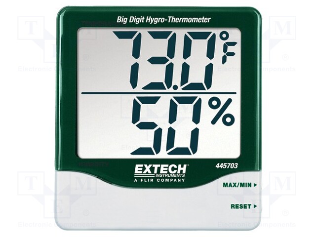 Thermo-hygrometer; -10÷60°C; Accur: ±1°C; 10÷99%RH; Unit: °C,°F