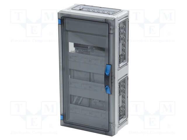 Enclosure: for modular components; IP66; light grey; IK08