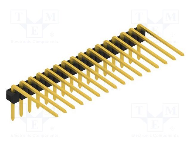 Connector: pin strips; pin header; male; PIN: 16; 2.54mm; THT; 1x16