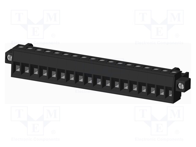 Connector: pluggable terminal block; plug; female; straight; 5mm