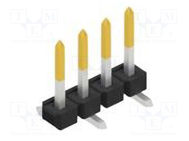 Connector: pin strips; pin header; male; PIN: 4; 2.54mm; SMT; 1x4